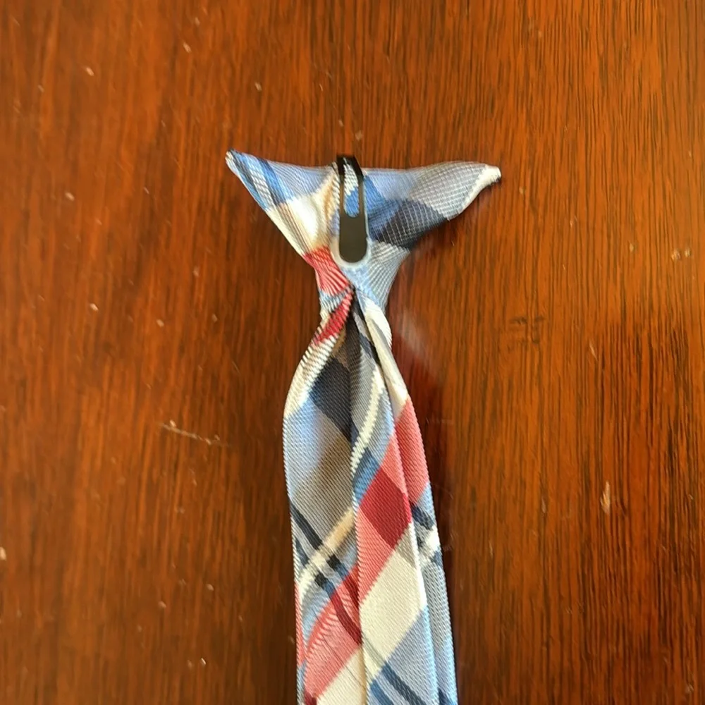 Boy clip-on tie.